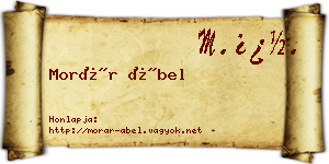 Morár Ábel névjegykártya