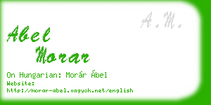 abel morar business card